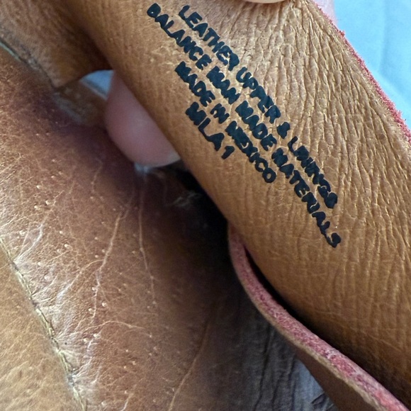 BORN Women's Red Leather Sandals - Picture 6 of 7